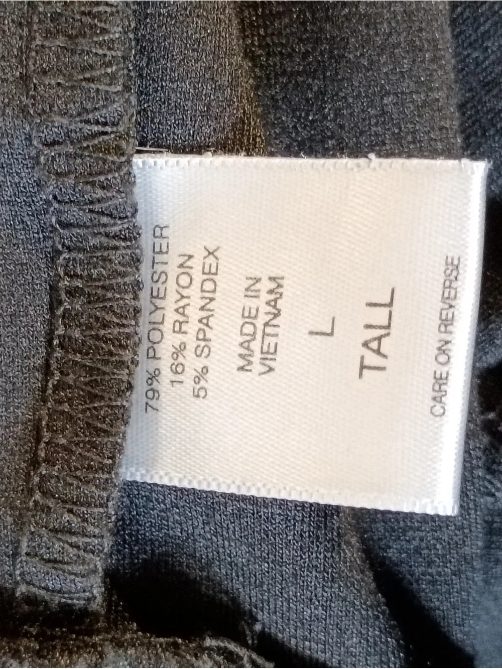 7th Avenue Design Studio Black Straight Leg Career Pants Women’s Large Tall - Picture 4 of 10
